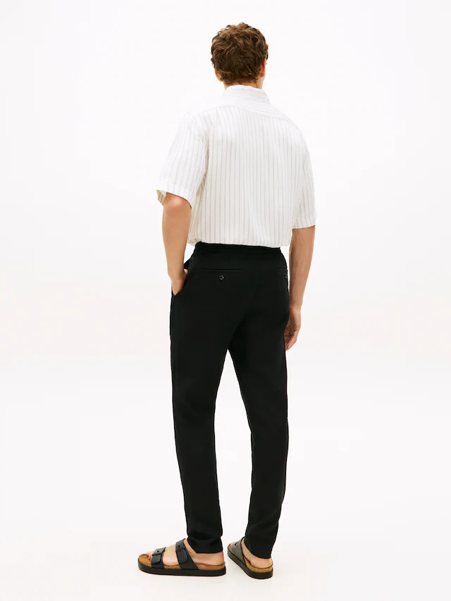 Tommy Hilfiger Chinohose »HARLEM PO SORONA LINEN« Tapered Leg Fit, aus Leinenmix, teilelastischer Bund
