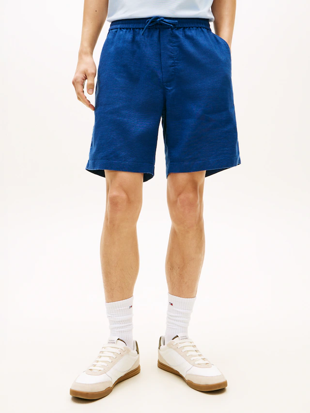 Tommy Hilfiger Chinoshorts »DOVER« aus Leinenmix, elastischer Bund