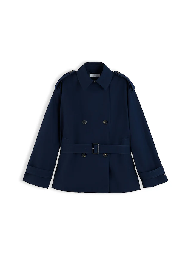 Tommy Hilfiger Kurzjacke »COTTON SHORT TRENCH« Baumwolle, Trenchcoat Style