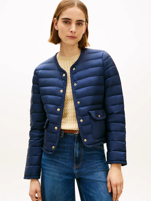 Tommy Hilfiger Steppjacke »FEMININE LW DOWN JACKET« mit aufgesetzten Taschen
