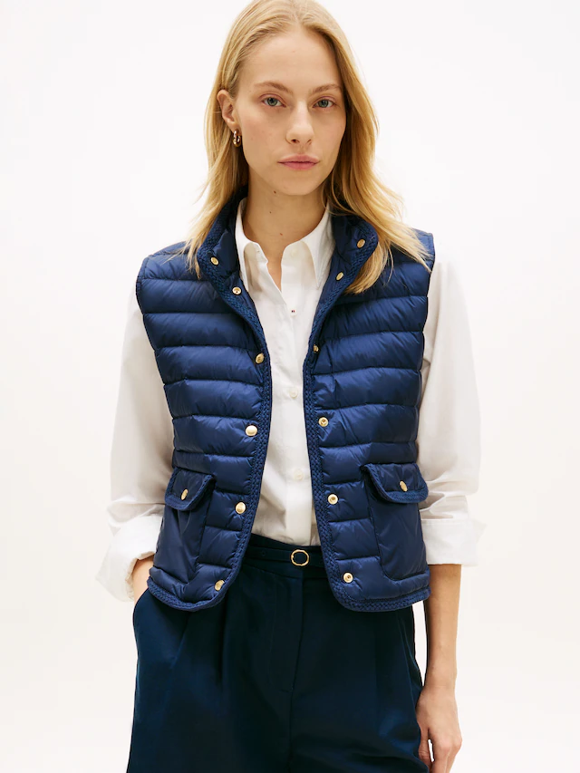 Tommy Hilfiger Steppweste »FEMININE LW DOWN VEST« mit aufgesetzten Taschen