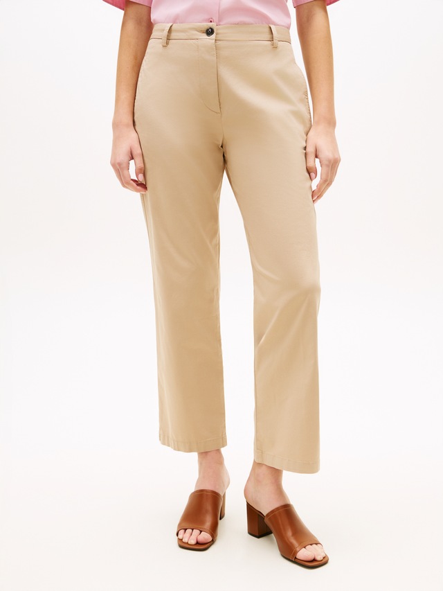 Tommy Hilfiger Chinohose »CO GMD SLIM STRAIGHT CHINO« mit mittlerer Leibhöhe