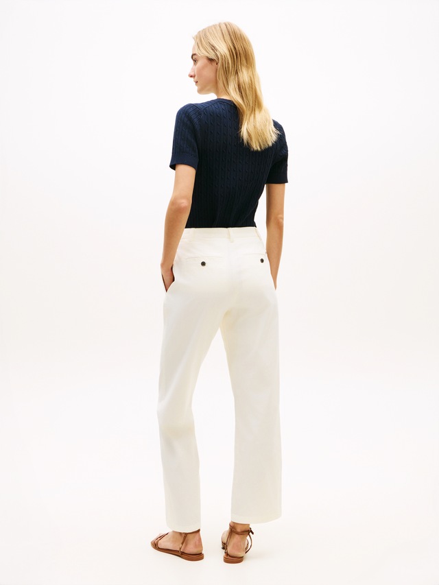 Tommy Hilfiger Chinohose »CO GMD SLIM STRAIGHT CHINO« mit mittlerer Leibhöhe