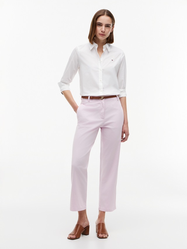 Tommy Hilfiger Chinohose »CO GMD SLIM STRAIGHT CHINO« mit mittlerer Leibhöhe
