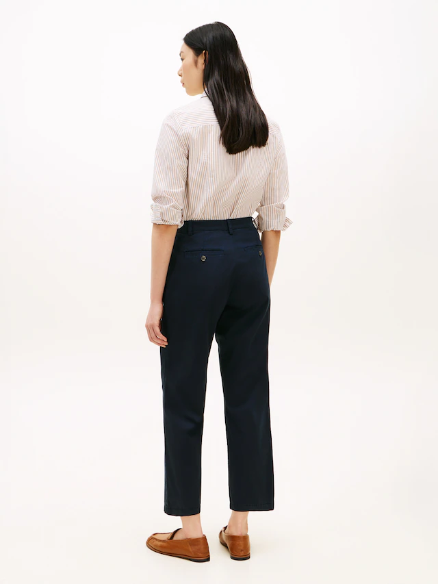 Tommy Hilfiger Chinohose »CO GMD SLIM STRAIGHT CHINO« mit mittlerer Leibhöhe