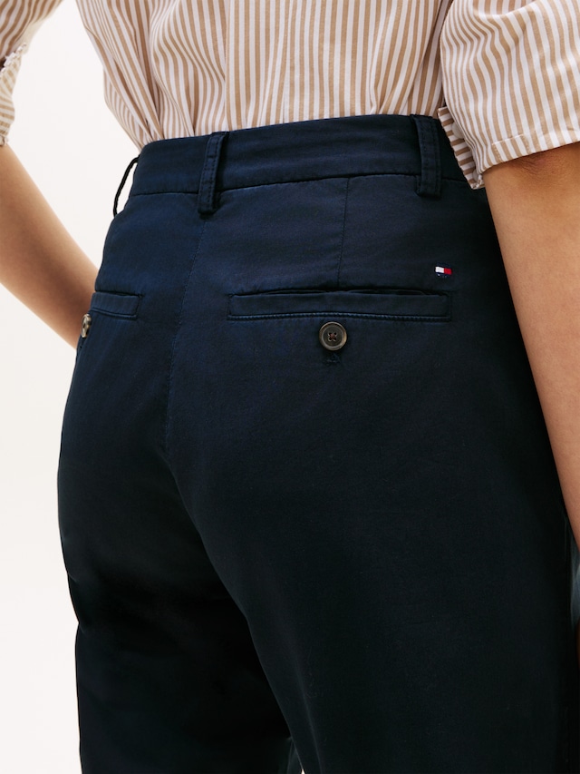 Tommy Hilfiger Chinohose »CO GMD SLIM STRAIGHT CHINO« mit mittlerer Leibhöhe