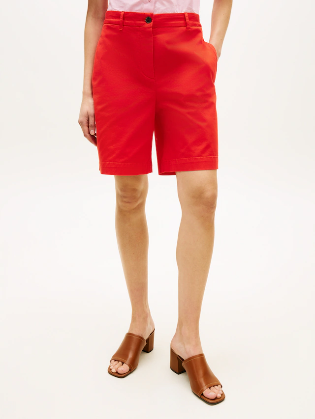 Tommy Hilfiger Chinoshorts »CO GMD BLEND CHINO SHORT« mit geknöpften Gesäßtaschen, Regular Fit