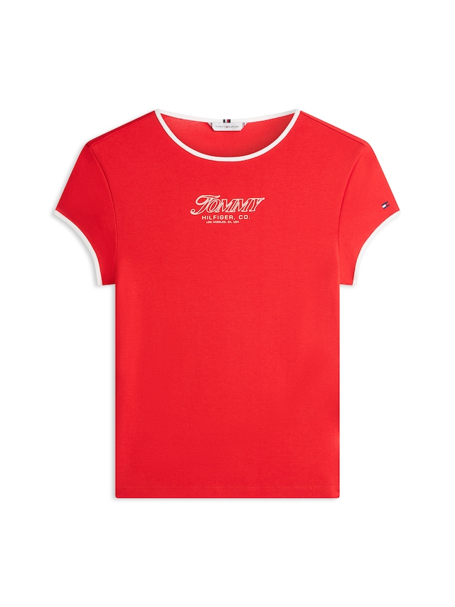 Tommy Hilfiger Kurzarmshirt »TILT GRAPHIC SLIM C-NK SS TEE«