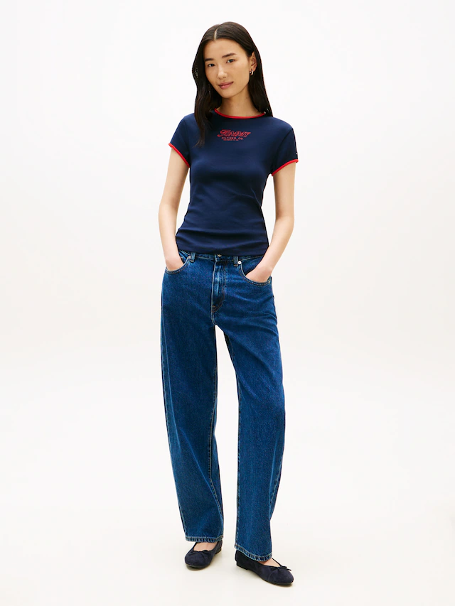 Tommy Hilfiger Kurzarmshirt »TILT GRAPHIC SLIM C-NK SS TEE«