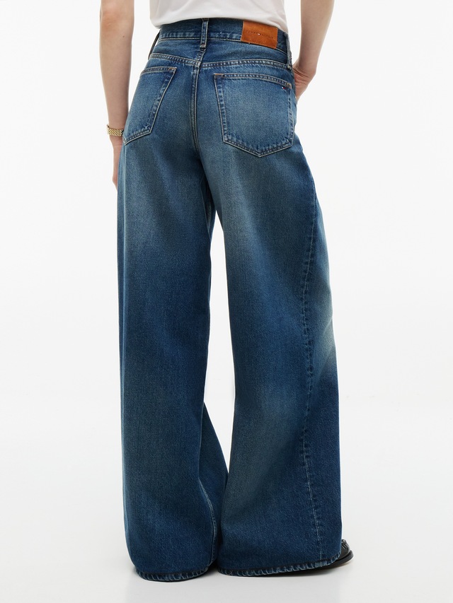 Tommy Hilfiger Weite Jeans »DNM NEW DOREEN 70'S WIDE LEG HW« Baumwolle, lässig geschnitten, wide fit, high waist