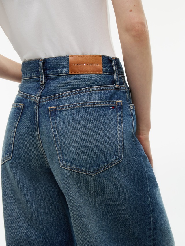 Tommy Hilfiger Weite Jeans »DNM NEW DOREEN 70'S WIDE LEG HW« Baumwolle, lässig geschnitten, wide fit, high waist