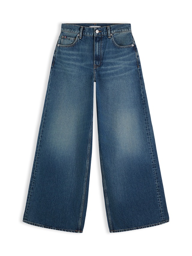 Tommy Hilfiger Weite Jeans »DNM NEW DOREEN 70'S WIDE LEG HW« Baumwolle, lässig geschnitten, wide fit, high waist