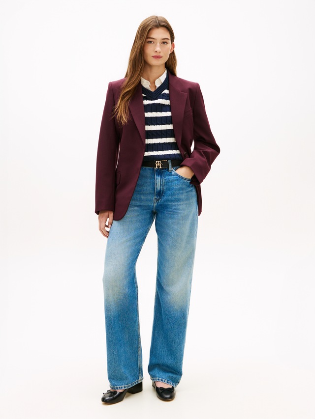 Tommy Hilfiger Straight-Jeans mit dezenter Logostickerei