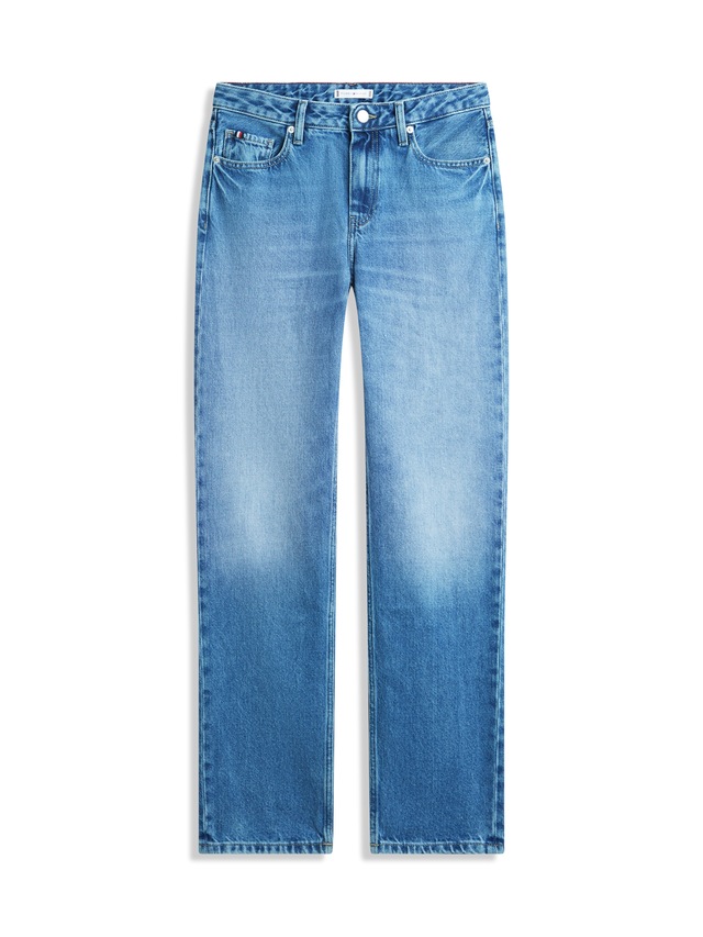 Tommy Hilfiger Straight-Jeans mit dezenter Logostickerei