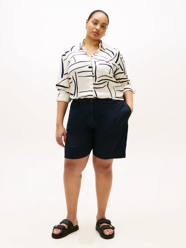 Tommy Hilfiger Curve Chinoshorts »CRV CO GMD BLEND CHINO SHORT« in großen Größen