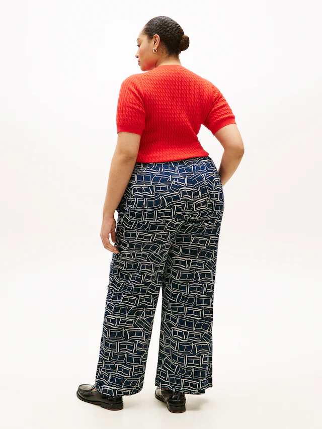 Tommy Hilfiger Curve Stoffhose »CRV ESS LINEN PULL ON PANTS« in großen Größen