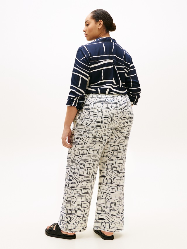 Tommy Hilfiger Curve Stoffhose »CRV ESS LINEN PULL ON PANTS« in großen Größen
