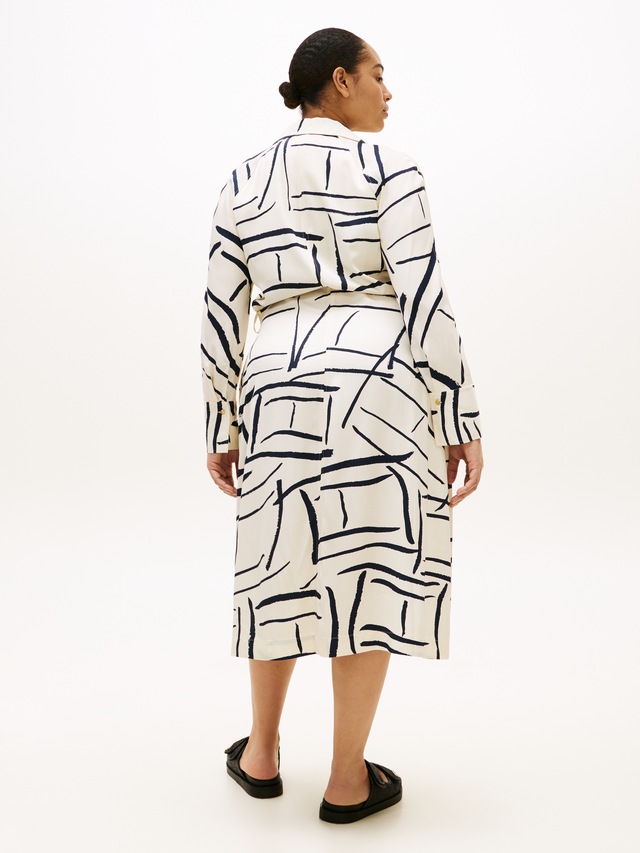 Tommy Hilfiger Curve Shirtkleid »CRV VIS TWILL MIDI SHIRT DRS LS« in großen Größen