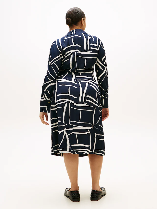 Tommy Hilfiger Curve Shirtkleid »CRV VIS TWILL MIDI SHIRT DRS LS« in großen Größen