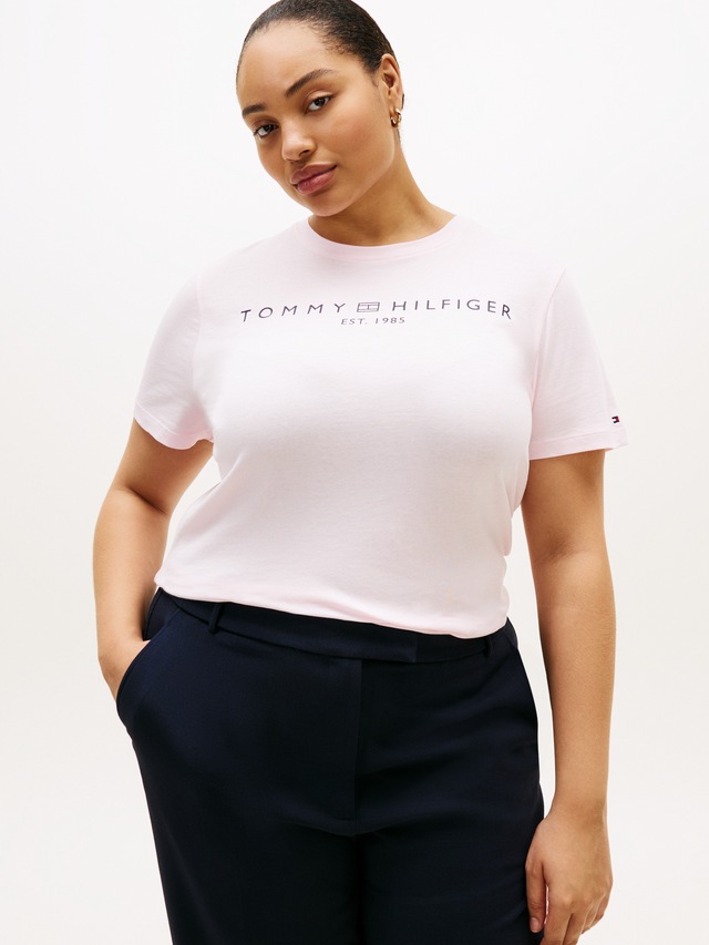 Tommy Hilfiger Curve T-Shirt »CRV REG CORP LOGO C-NK SS« in großen Größen