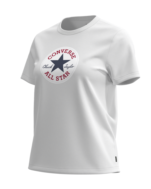 Converse T-Shirt »CHUCK PATCH TEE« Kurzarm, aus Baumwolle, in den Größen XS bis XXL