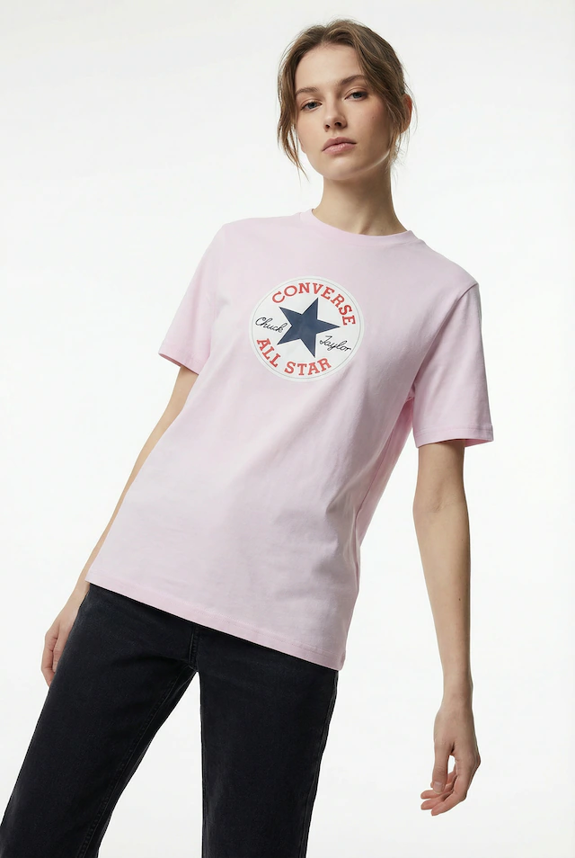 Converse T-Shirt »CHUCK PATCH TEE« Kurzarm, aus Baumwolle, in den Größen XS bis XXL