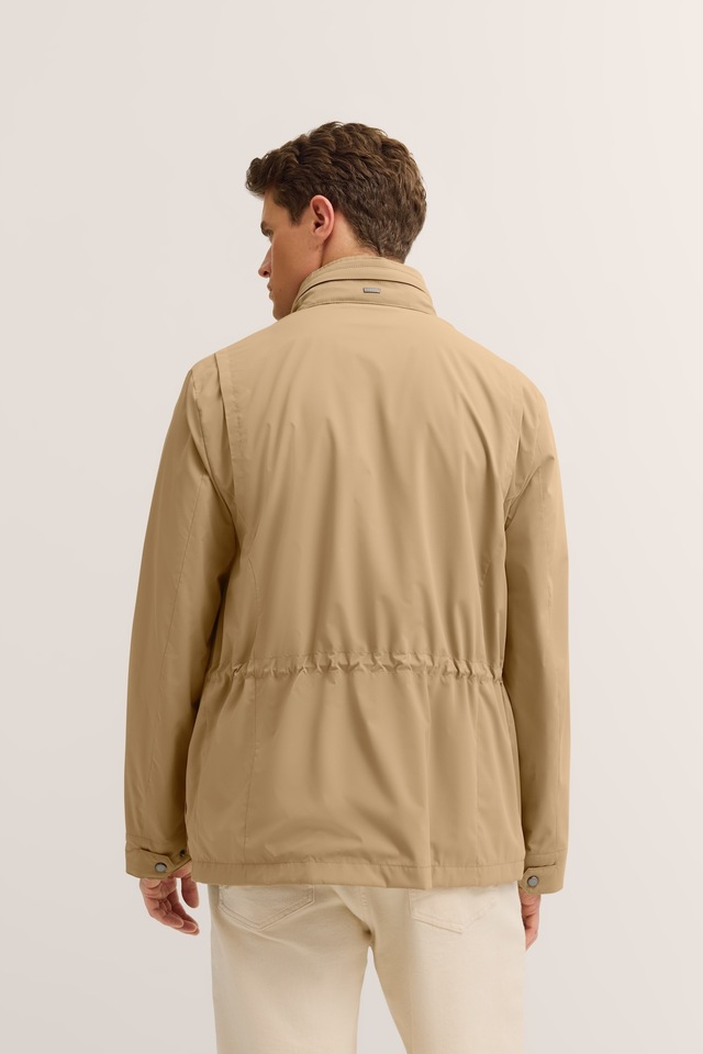 bugatti Fieldjacket »Regular Fit« mit Kapuze mit Stretch & Stehkragen