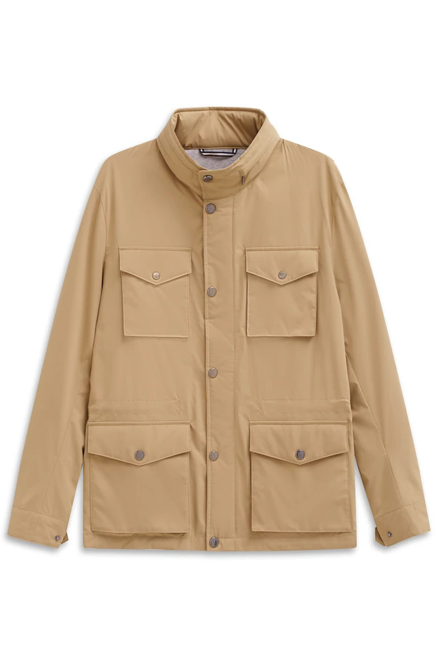 bugatti Fieldjacket »Regular Fit« mit Kapuze mit Stretch & Stehkragen