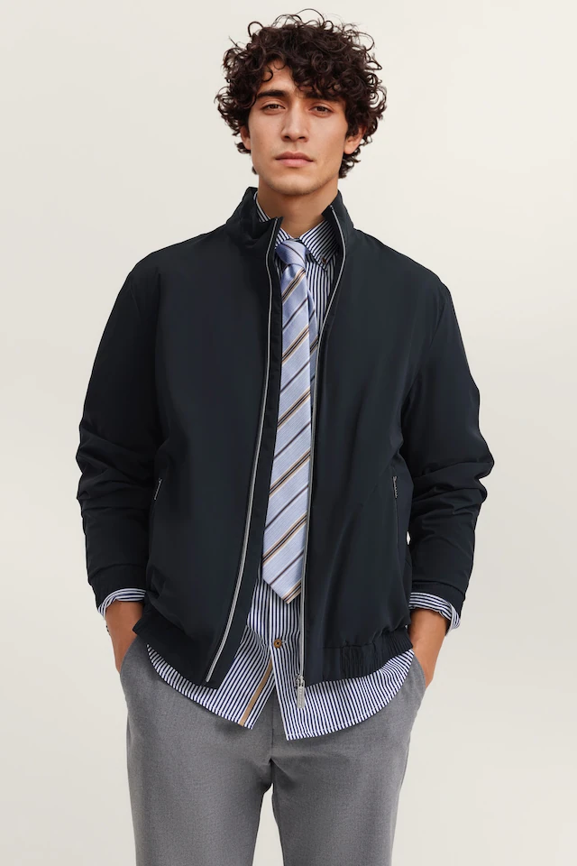bugatti Blouson »Regular Fit« mit Stehkragen & Stretch-Funktion