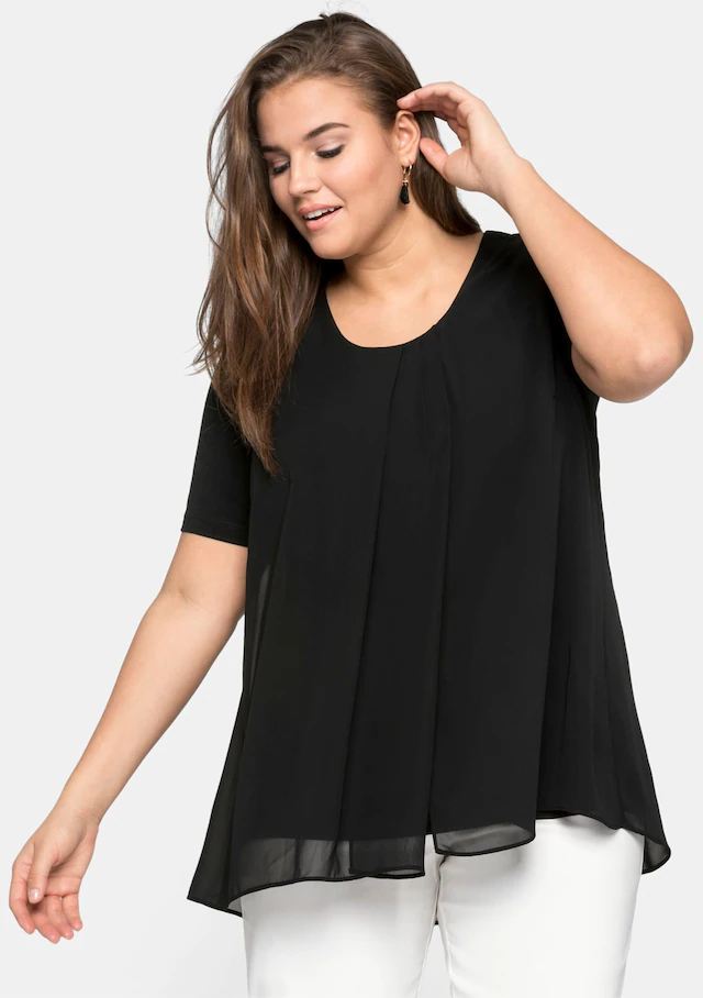 Sheego Blusenshirt »Blusenshirt« 1 Stk.