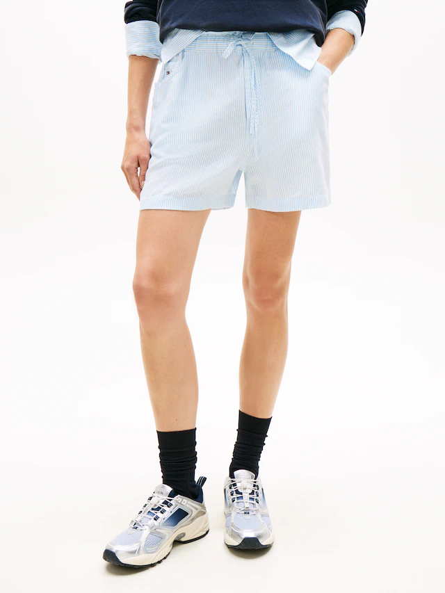 Tommy Jeans Shorts »TJW ESSENTIAL LINEN SHORTS« mit angesagtem Paperbag-Bund