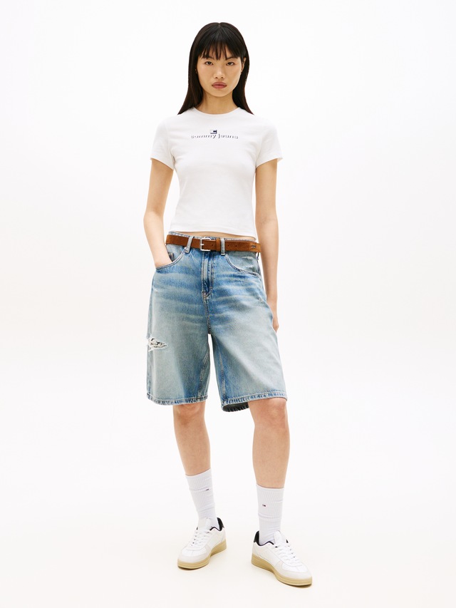 Tommy Jeans Kurzarmshirt »TJW 2PACK SLIM ESS LOGO 1 TEE« Packung, 2er-Pack, 2 tlg.