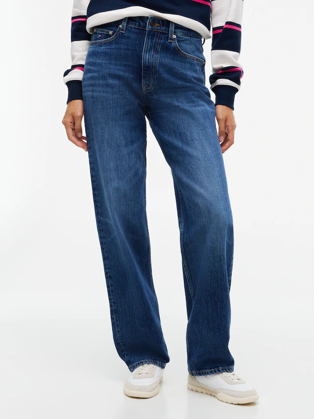 Tommy Jeans »LAYLA HR SLIM STR« High Waist, Baumwoll-Qualität