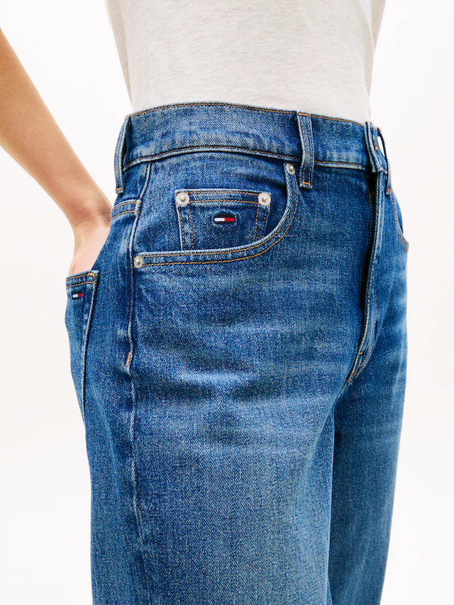 Tommy Jeans »LAYLA HR SLIM STR« High Waist, Baumwoll-Qualität