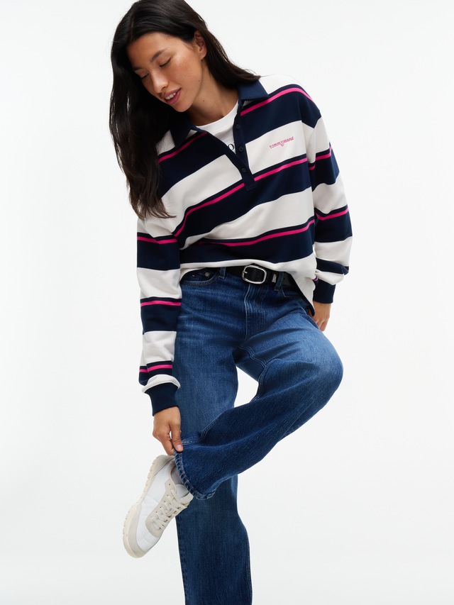 Tommy Jeans »LAYLA HR SLIM STR« High Waist, Baumwoll-Qualität