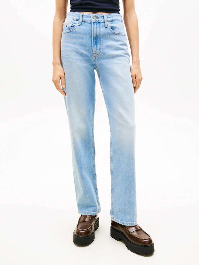 Tommy Jeans »LAYLA HR SLIM STR« High Waist, Baumwoll-Qualität