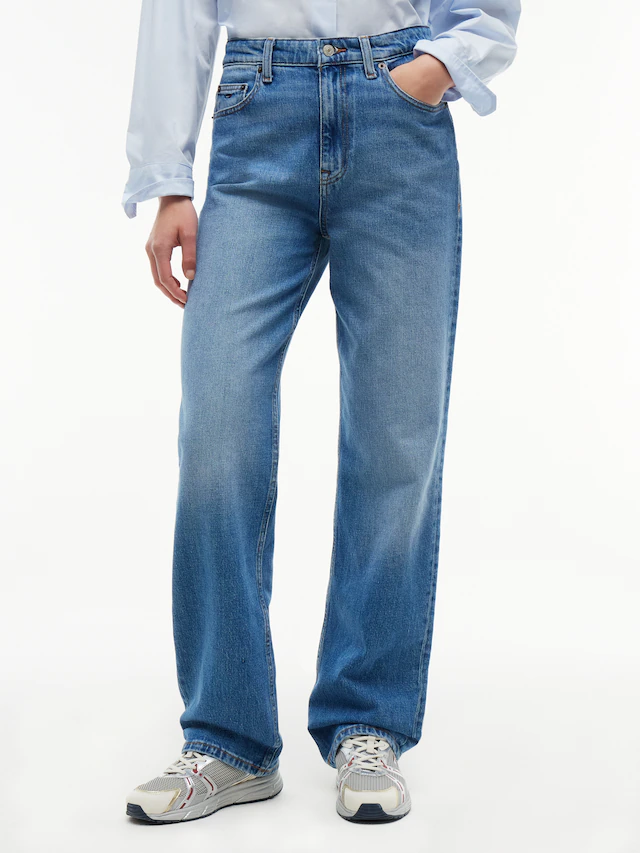 Tommy Jeans »LAYLA HR SLIM STR« High Waist, Baumwoll-Qualität