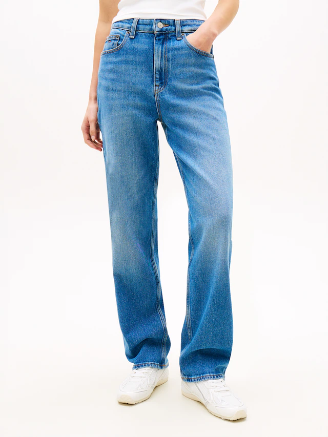 Tommy Jeans »LAYLA HR SLIM STR« High Waist, Baumwoll-Qualität
