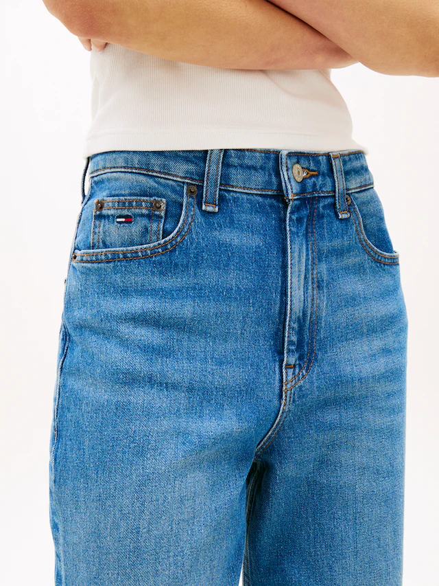 Tommy Jeans »LAYLA HR SLIM STR« High Waist, Baumwoll-Qualität