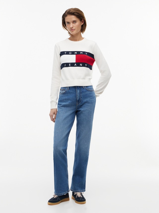 Tommy Jeans »LAYLA HR SLIM STR« High Waist, Baumwoll-Qualität