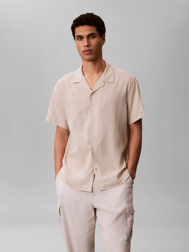 Calvin Klein Leinenhemd »LINEN CLASSIC« Regular Fit, Leinen-Viskosemix