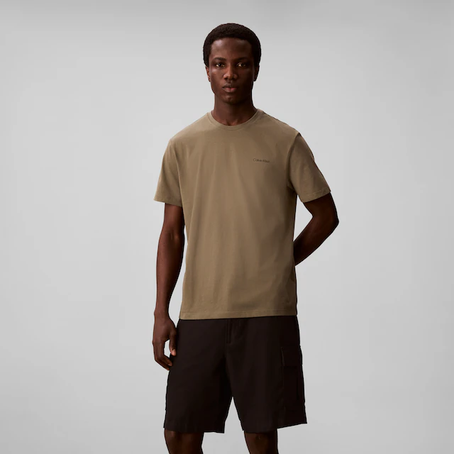 Calvin Klein T-Shirt »SS MICRO LOGO CREWNECK TEE« Regular fit mit Rundhalsausschnitt