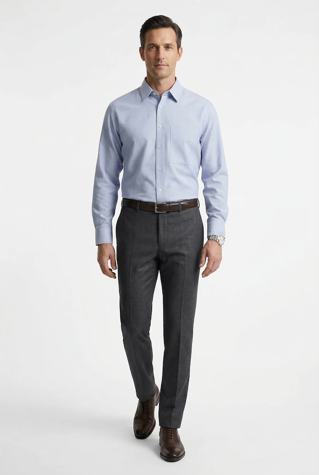 Calvin Klein »SOLID LINEN CLASSIC« Kentkragen, Regular Fit, Leinen-Viskosemix