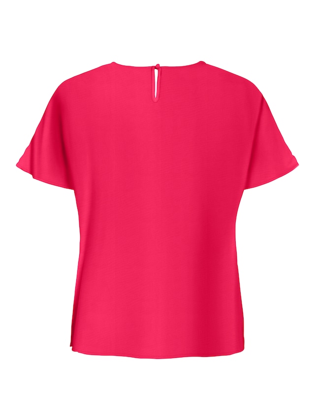 ONLY CARMAKOMA Shirtbluse »CARMETTA LIFE V-NECK SS TOP WVN NOOS«