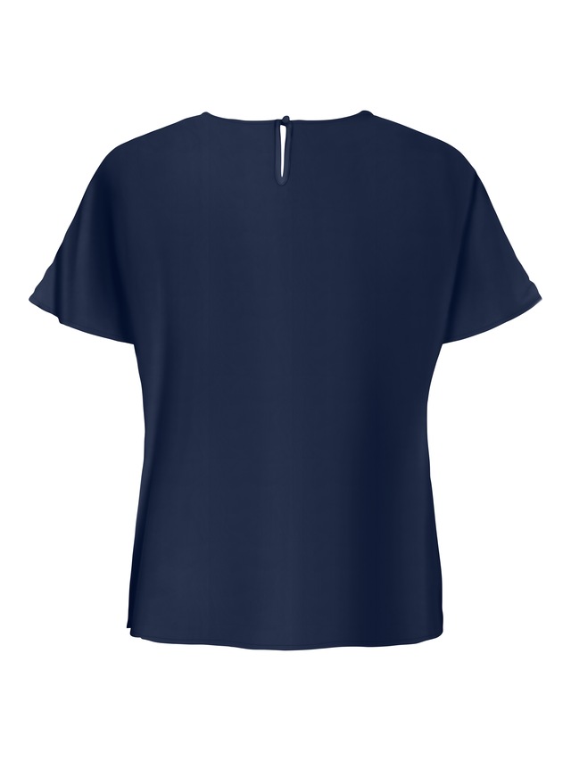 ONLY CARMAKOMA Shirtbluse »CARMETTA LIFE V-NECK SS TOP WVN NOOS«