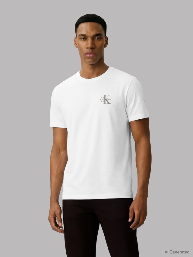 Calvin Klein Jeans T-Shirt »CLASSIC MICRO MONOLOGO 2PK« Set, 2 tlg. Regular fit mit Rundhalsausschnitt