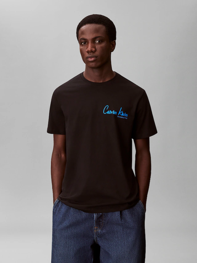 Calvin Klein Jeans T-Shirt »JEANS GRAPHICS« Regular fit mit Markenprint