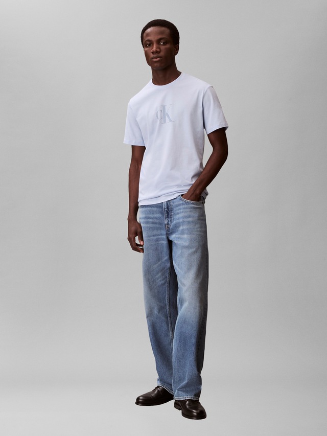 Calvin Klein Jeans T-Shirt Rundhalsausschnitt, Regular Fit, großer Rückendruck