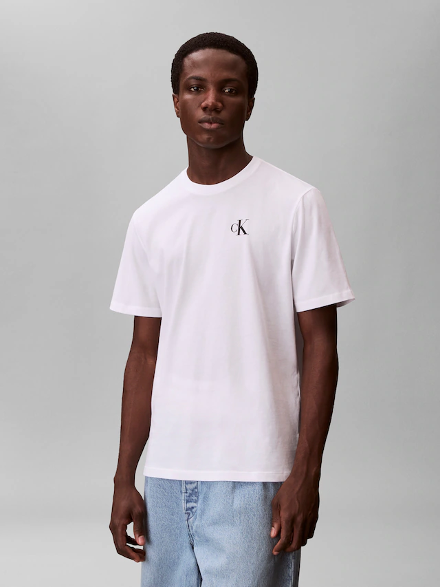 Calvin Klein Jeans T-Shirt Rundhalsausschnitt, Regular Fit, großer Rückendruck