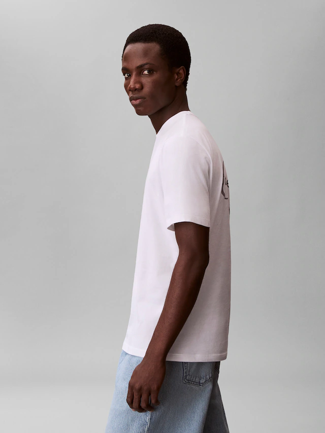 Calvin Klein Jeans T-Shirt Rundhalsausschnitt, Regular Fit, großer Rückendruck
